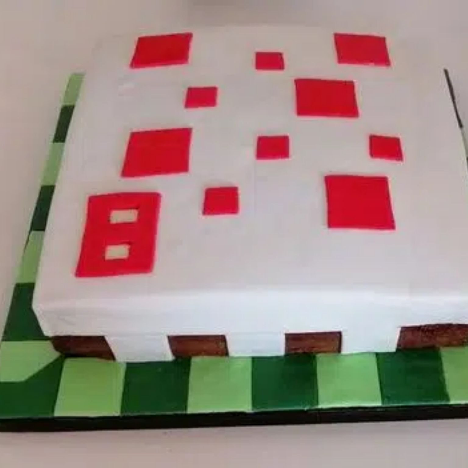 How to Make a Real Minecraft Cake